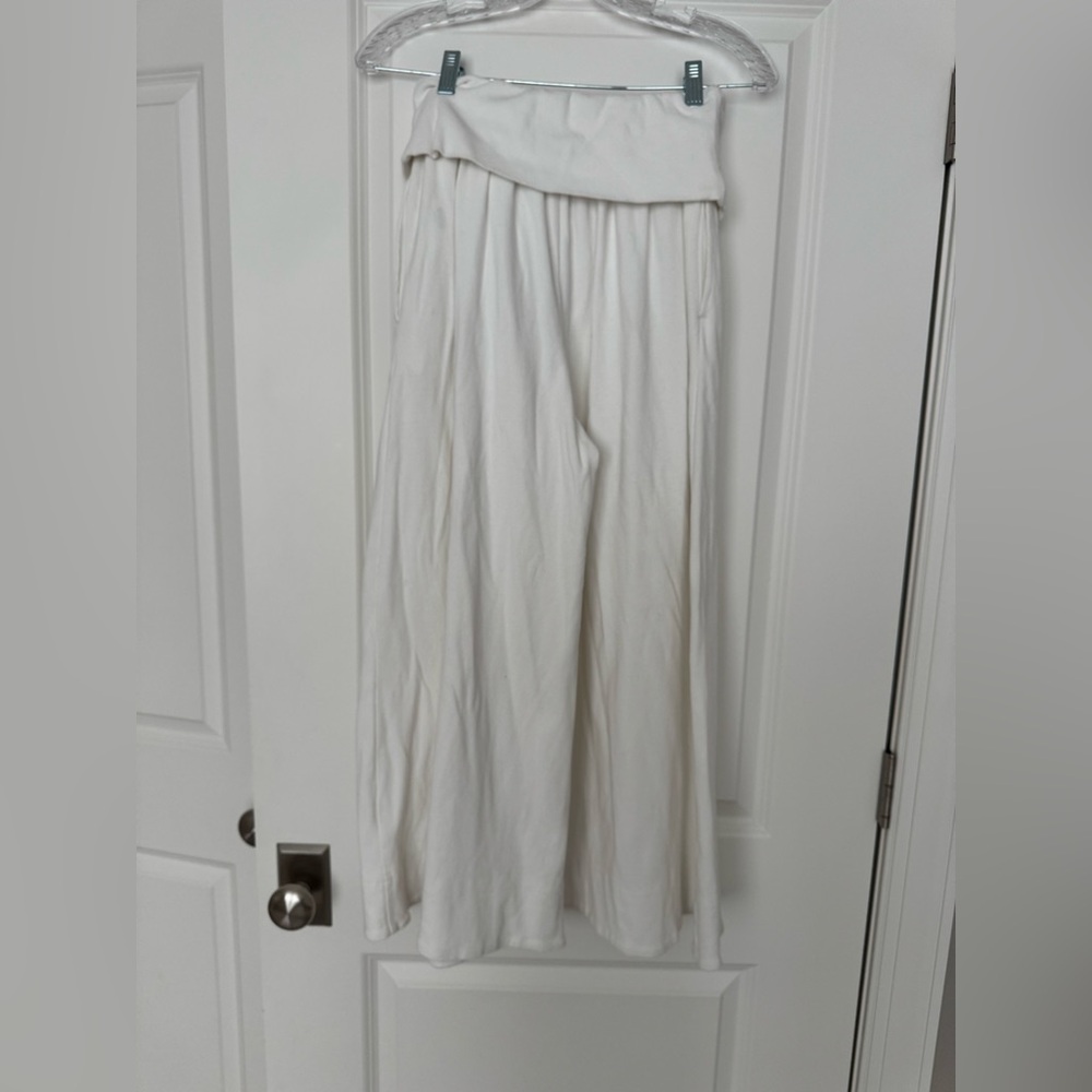 Free People White Wide Leg Pants - Picture 2 of 5